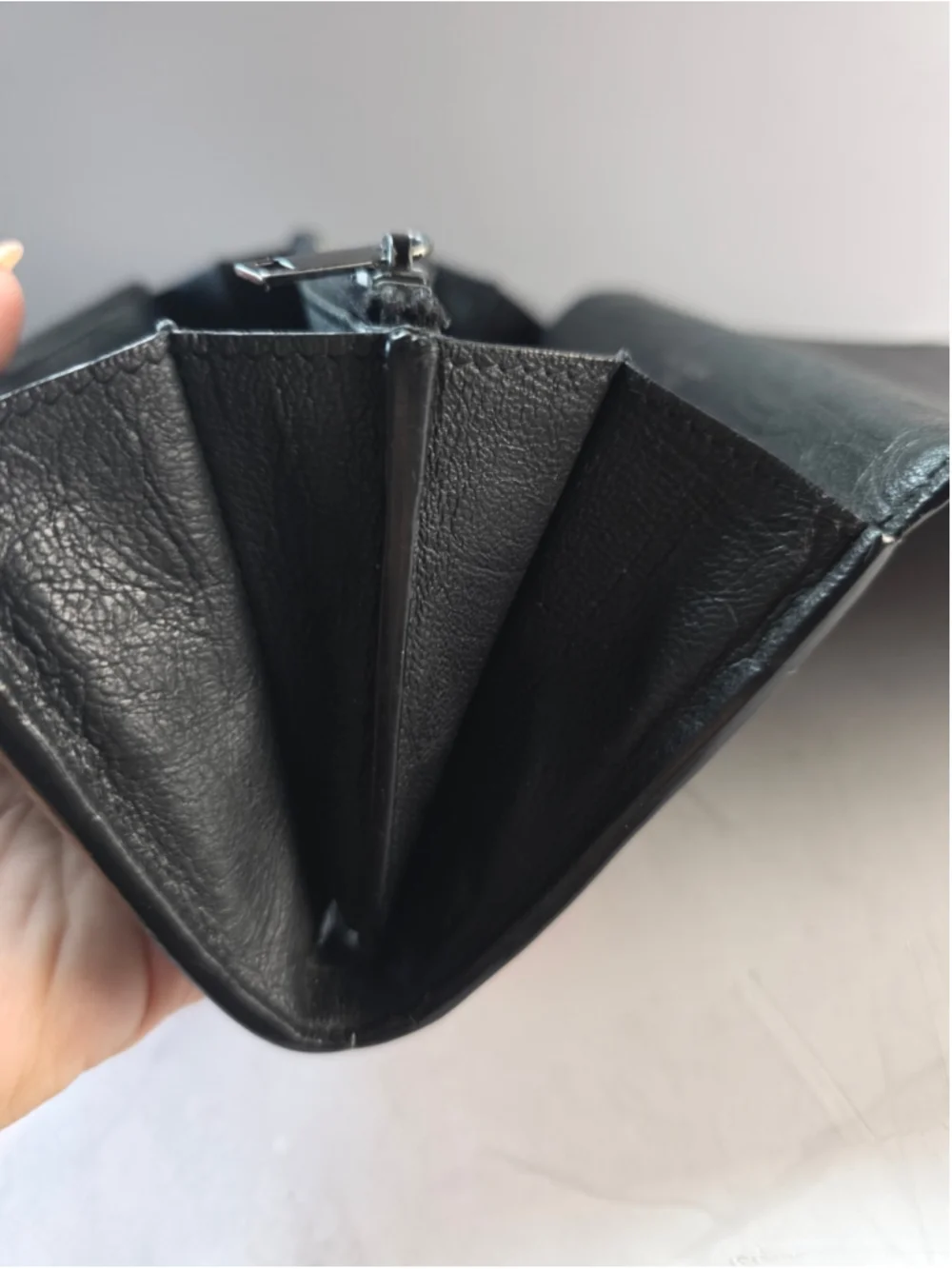 Saint Laurent YSL Black Leather Wallet
